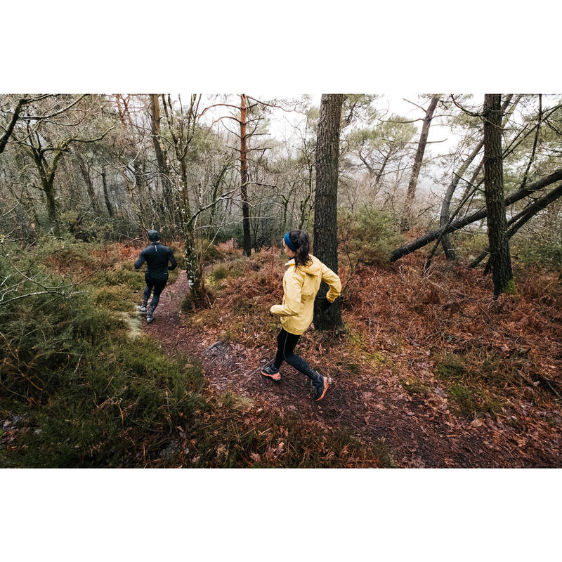 LEGGING DE TRAIL RUNNING LONG FEMME EMBOSS NOIR BRONZE