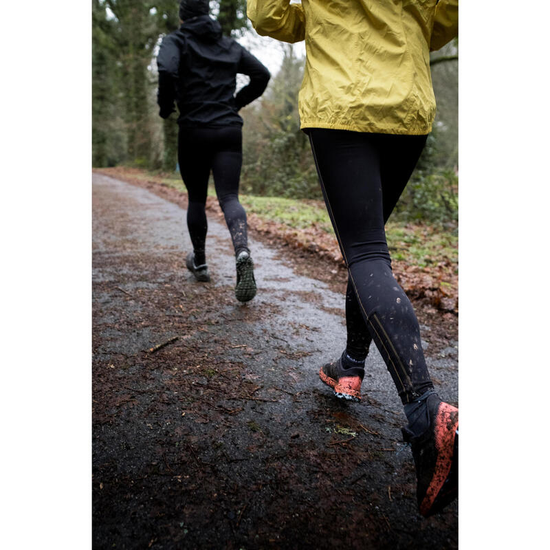 LEGGING DE TRAIL RUNNING LONG HOMME EMBOSS NOIR