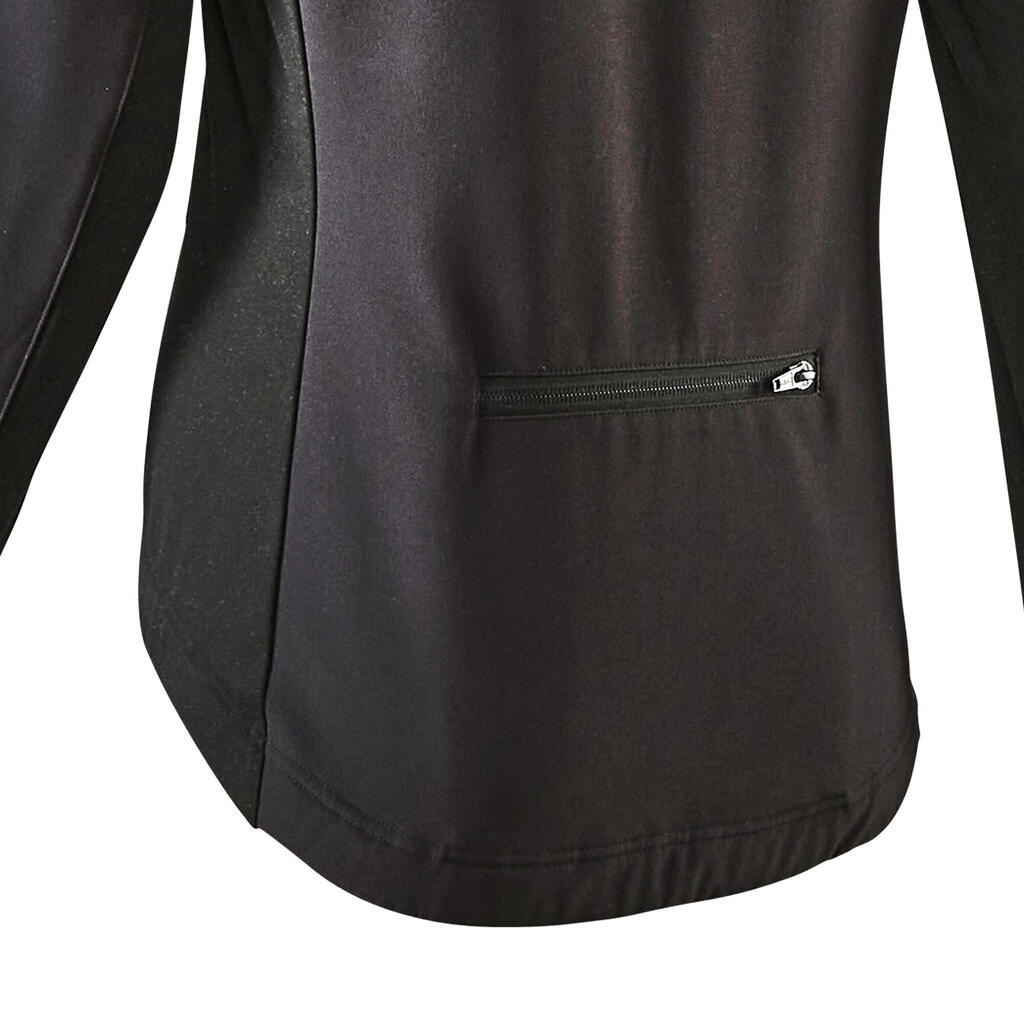 Fahrradjacke 100 Damen schwarz