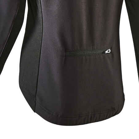 Women's Winter Road Cycling Jacket 100 - Black