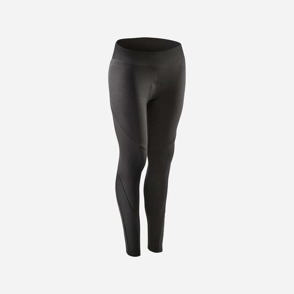 Lange Radhose Rennrad RC 500 Damen schwarz