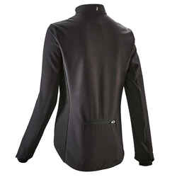 Women's Winter Road Cycling Jacket 100 - Black