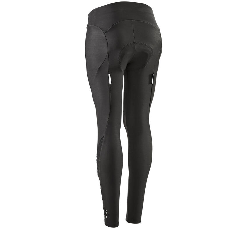 Culotte ciclismo largo sin tirantes mujer Endurance negro