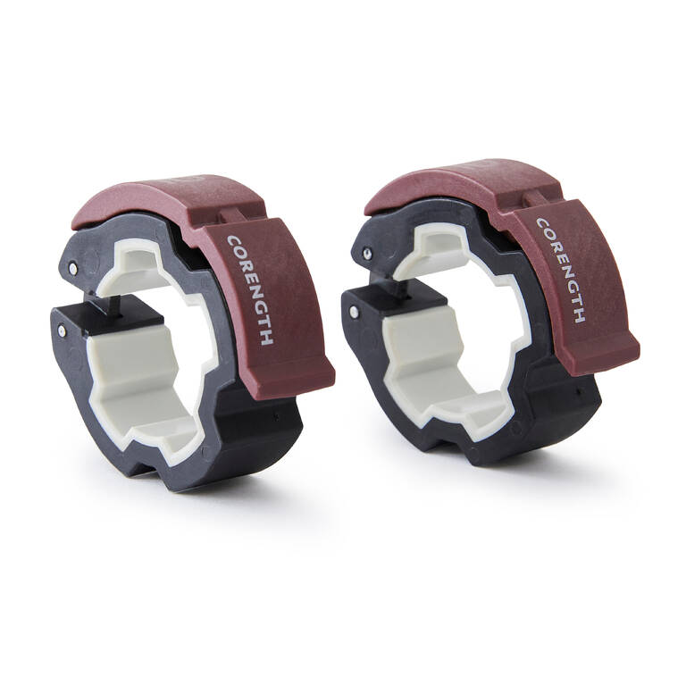 Pair of Weight Training Disc Collars - 28 mm