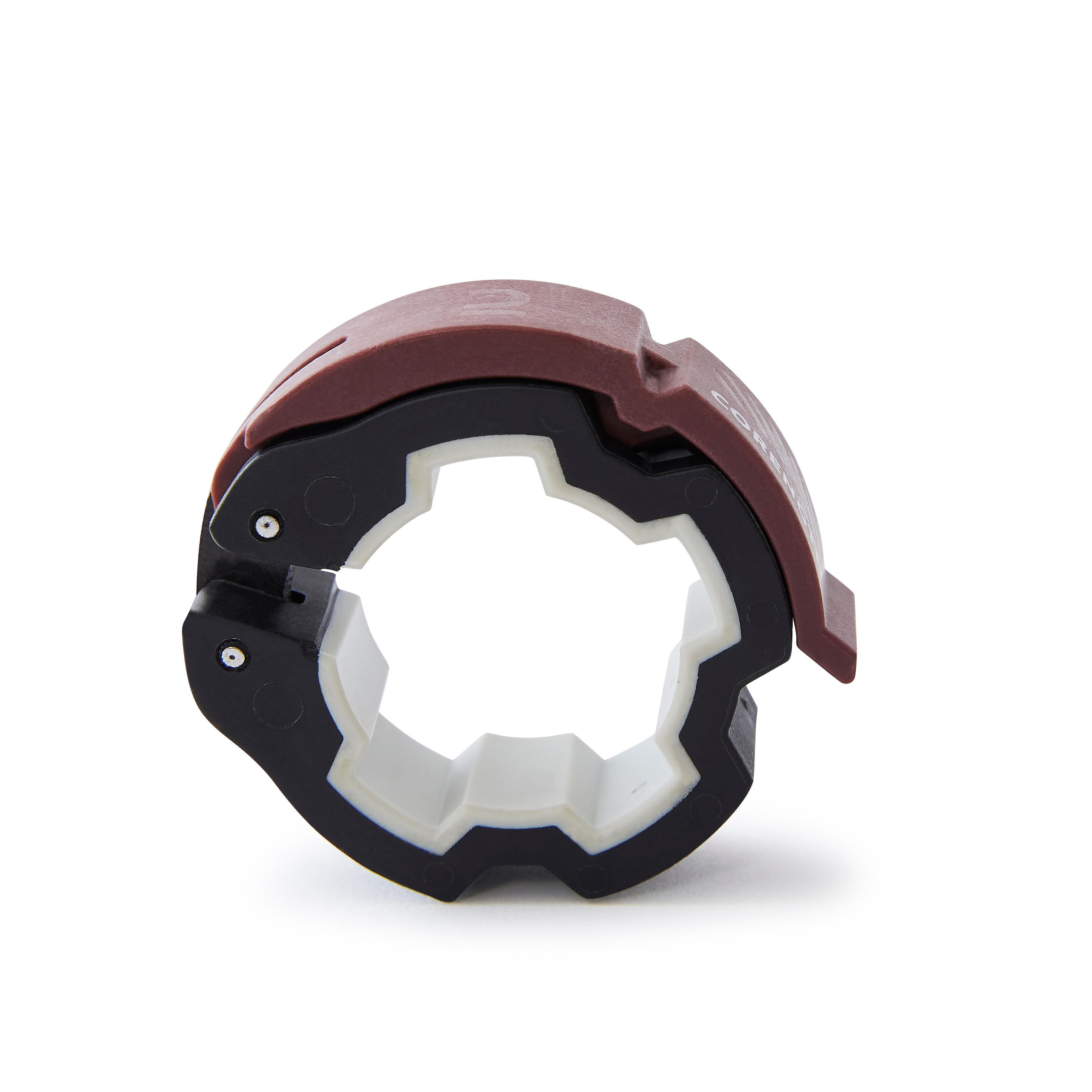 15 kg Bodybuilding Disc Collar - Black/Burgundy - CORENGTH