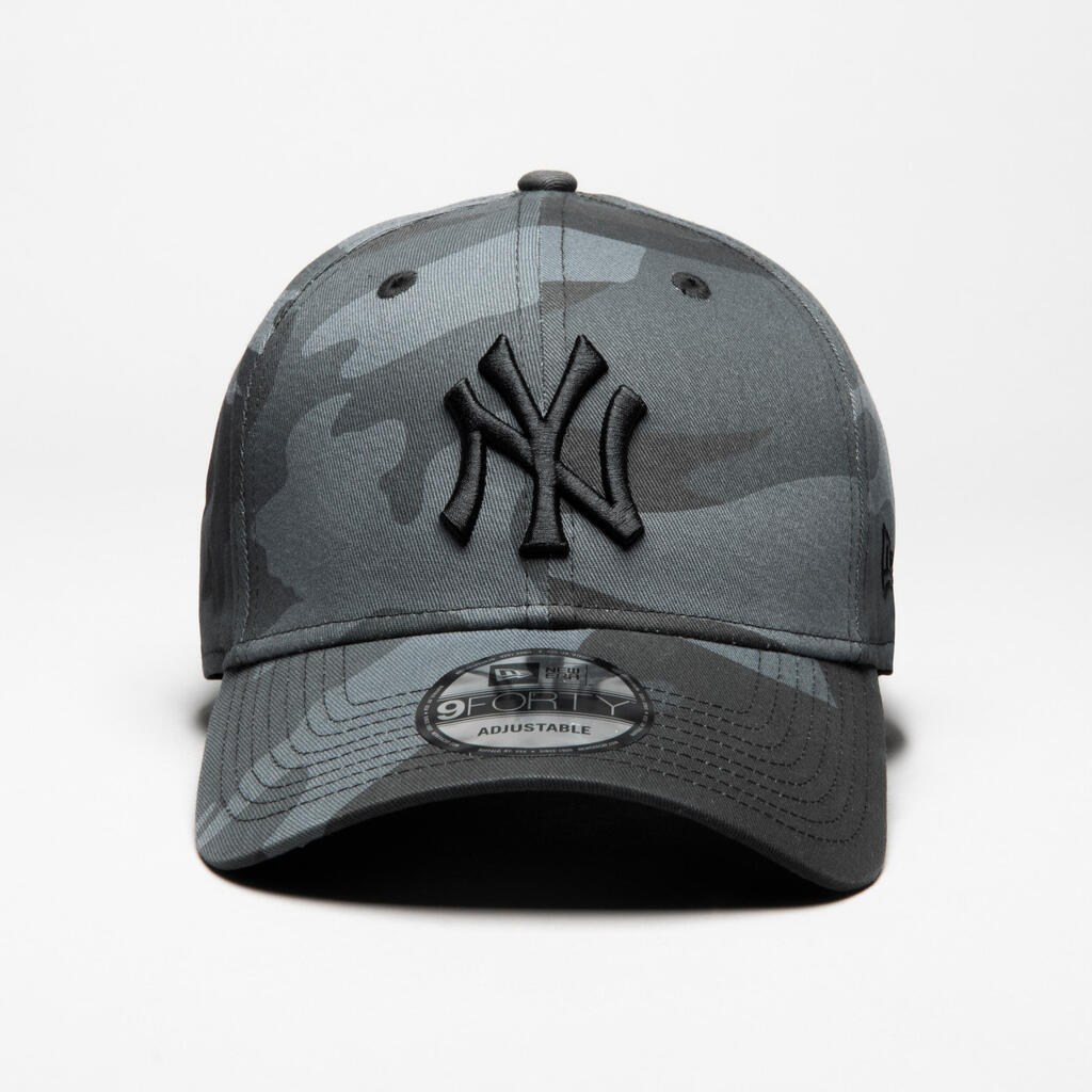 Suaugusiųjų MLB kepuraitė „9Forty New York Yankees“ maskuojanti pilka