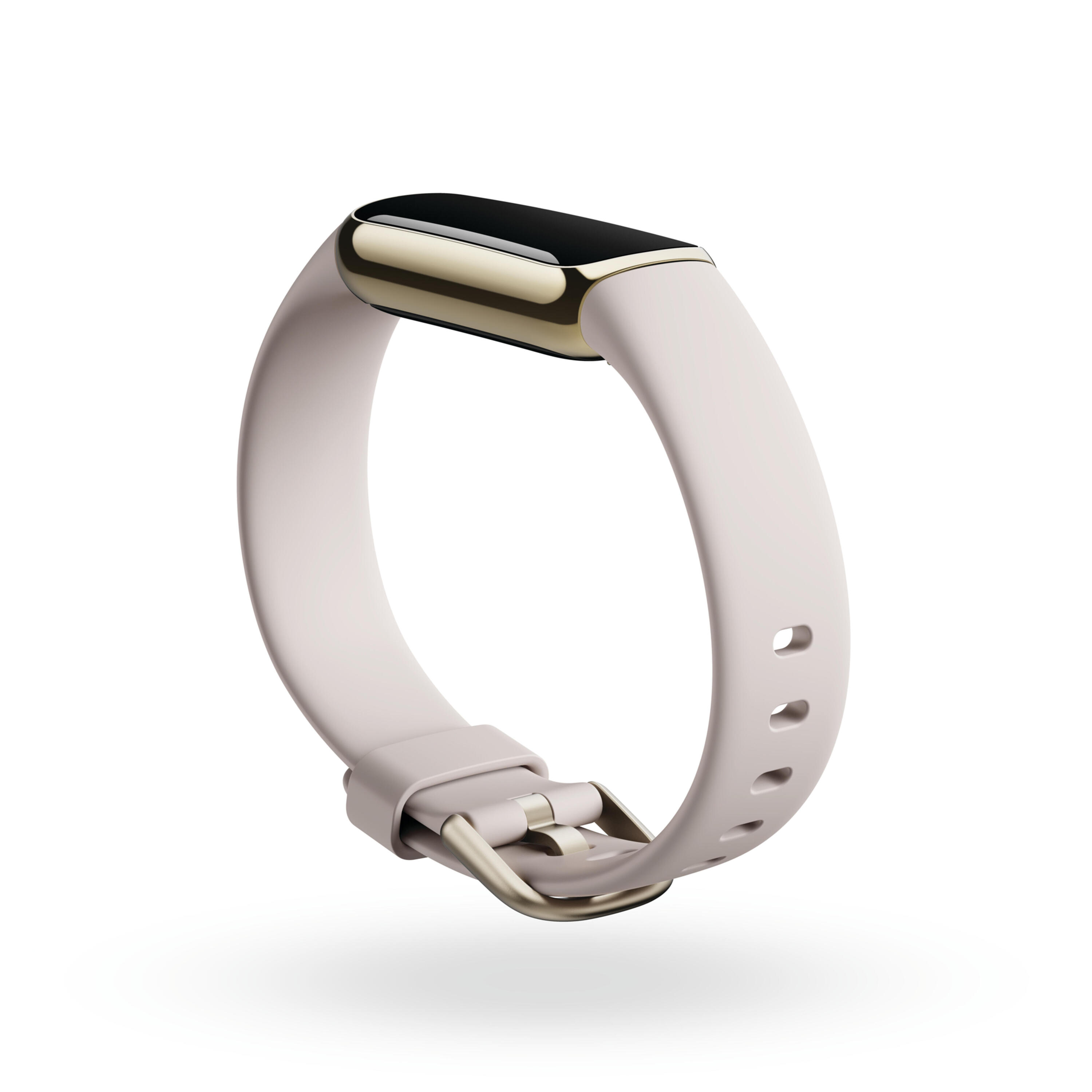 Chytrý sportovní náramek Fitbit Luxe Vánoční sada bílo-zlatý 4/5