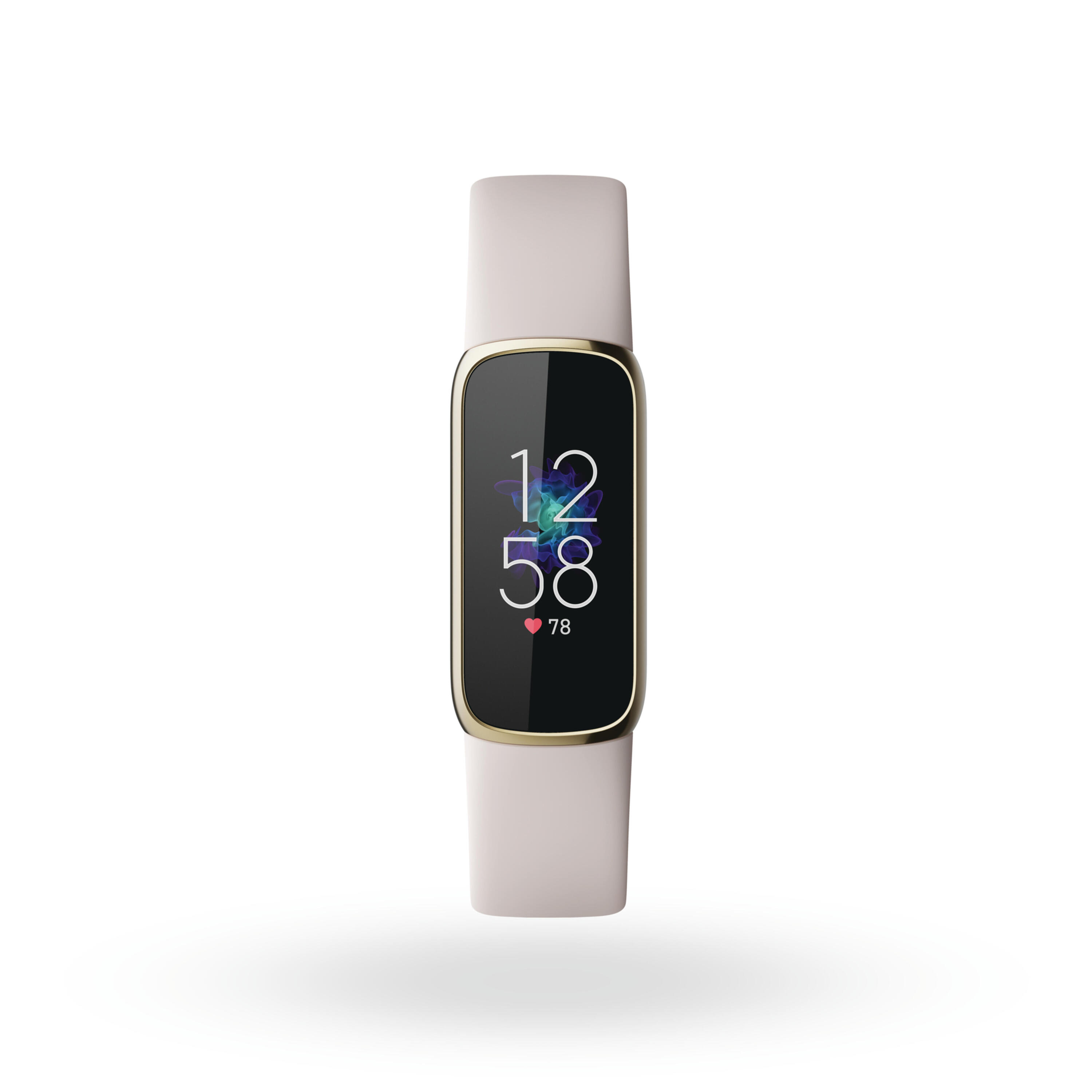 Chytrý sportovní náramek Fitbit Luxe Vánoční sada bílo-zlatý 2/5