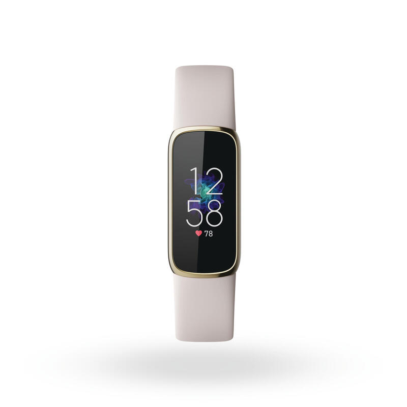 Chytrý sportovní náramek Fitbit Luxe Vánoční sada bílo-zlatý