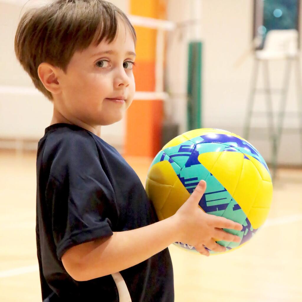 BALLON D'INITIATION AU VOLLEY-BALL V100 JAUNE