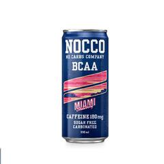Functional Energy Drink Miami Strawberry, BCAA, Zero Sugar , No Carbs, 330ml NOCCO