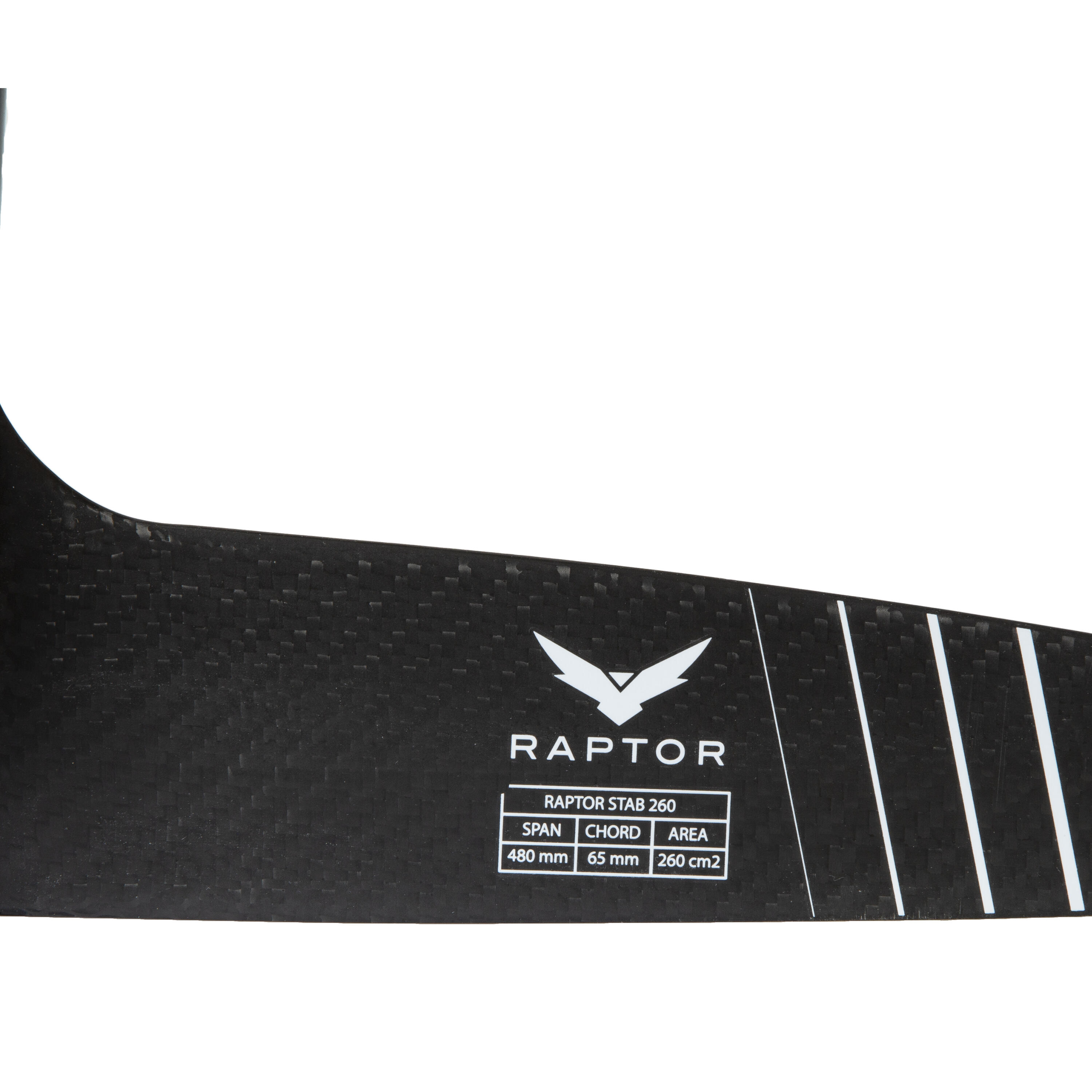 FULL FOIL SET RAPTOR SLASH 1300  SUP, wingfoiling, windsurfing - black and white 9/19