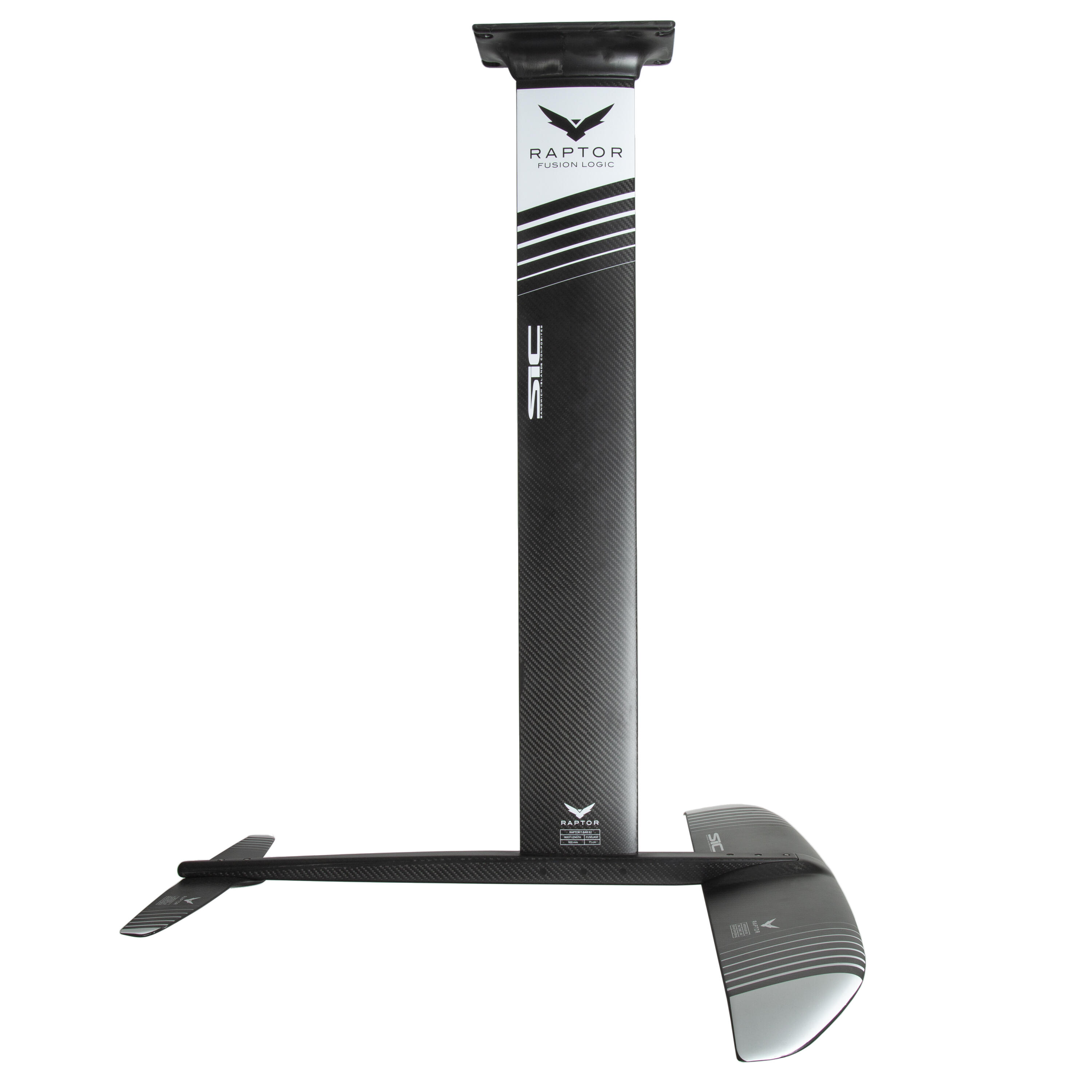 FULL FOIL SET RAPTOR SLASH 1300  SUP, wingfoiling, windsurfing - black and white 6/19