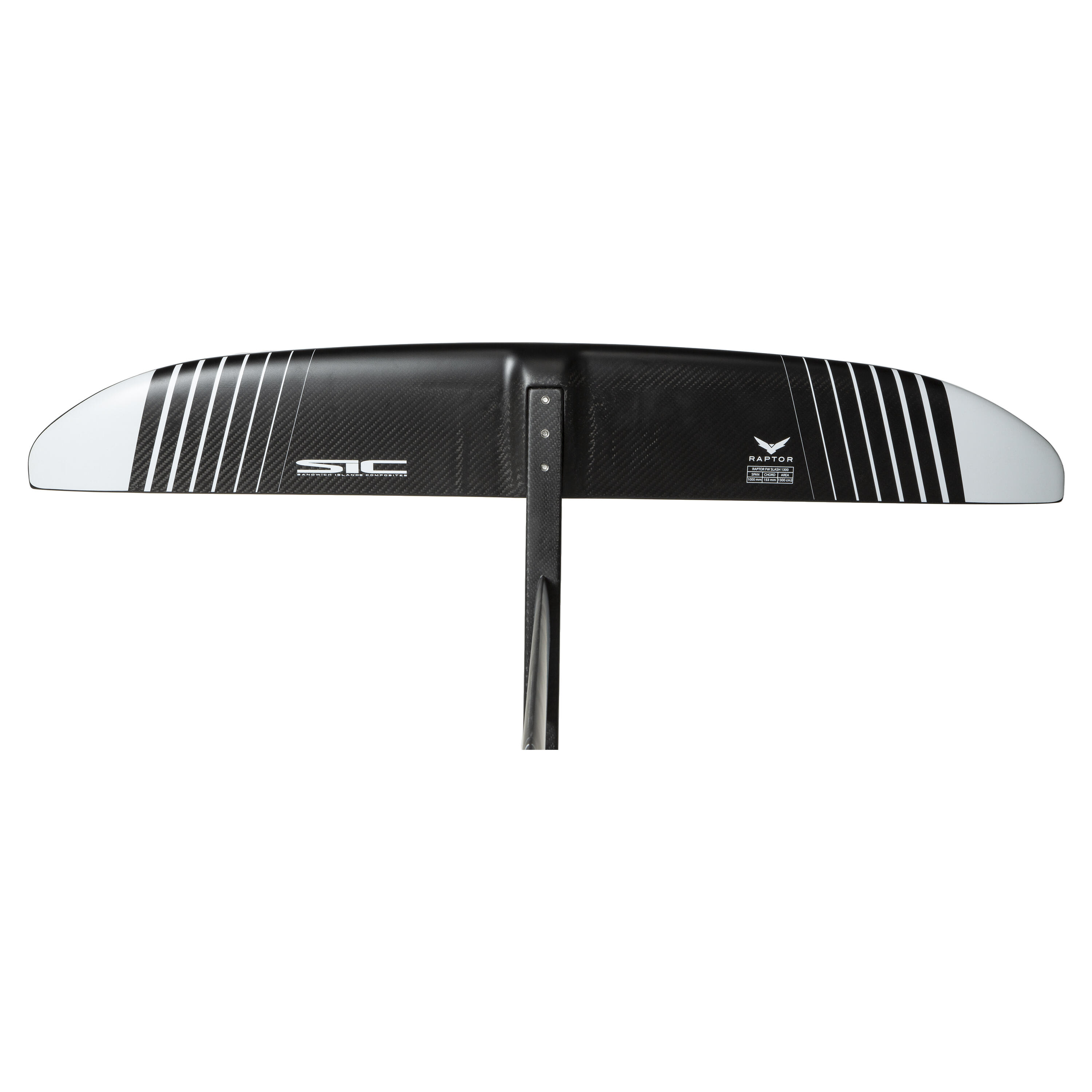 FULL FOIL SET RAPTOR SLASH 1300  SUP, wingfoiling, windsurfing - black and white 12/19