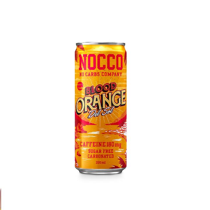 Functional Energy Drink Blood Orange Del Sol, BCAA, Zero Sugar , No Carbs, 330ml NOCCO