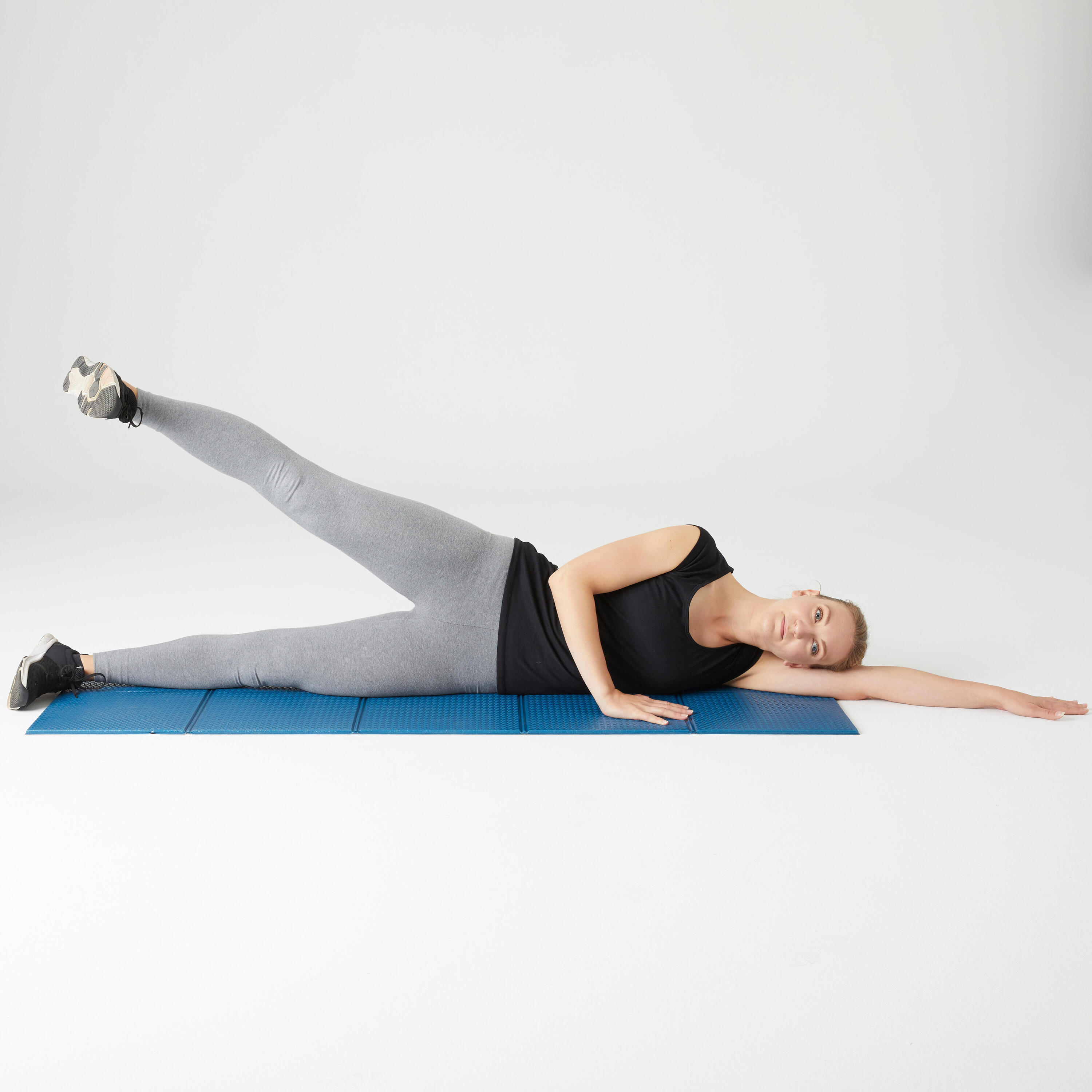 Pilates Folding Mat Size S - Blue 14/15