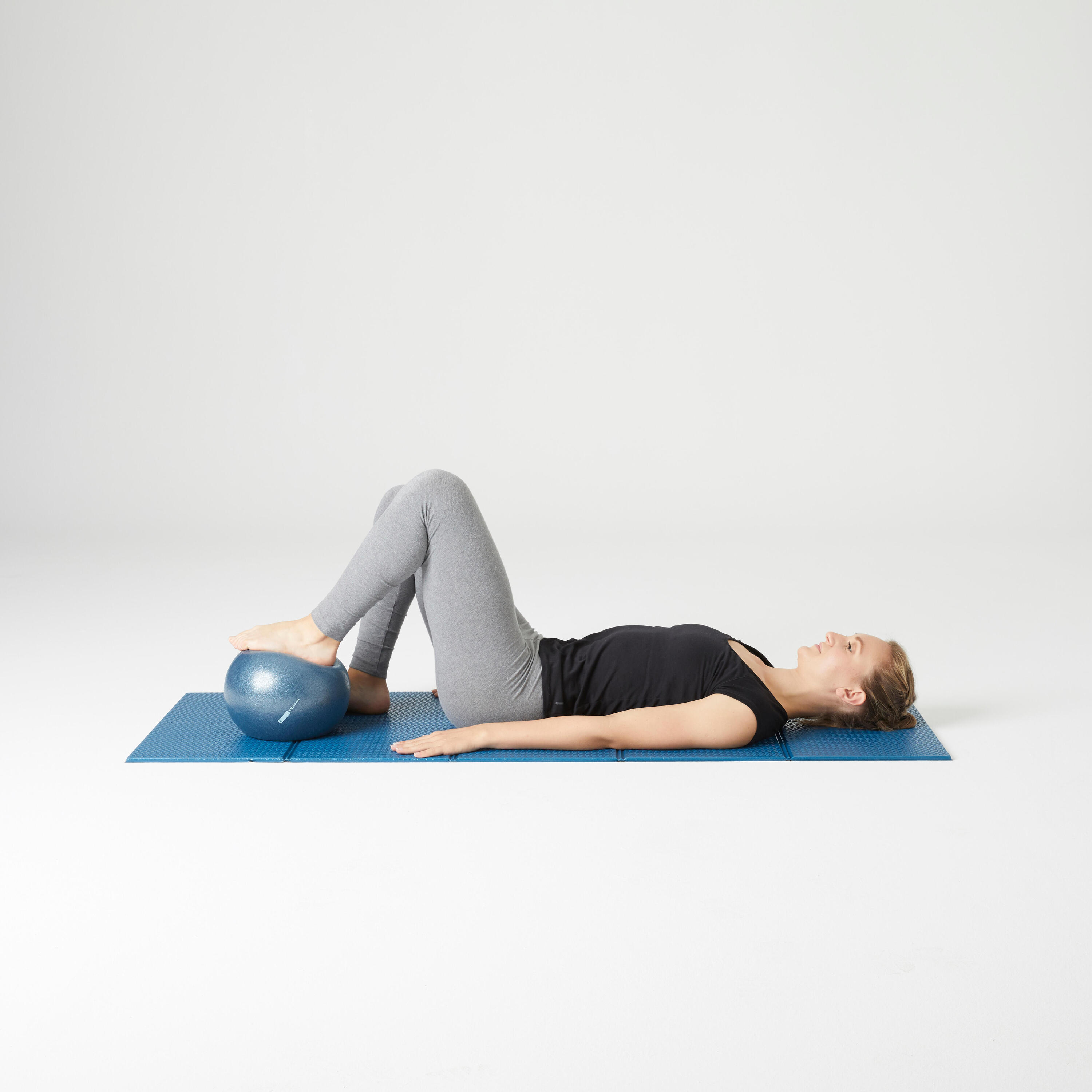 Palla pilates 240 mm azzurra DOMYOS Decathlon