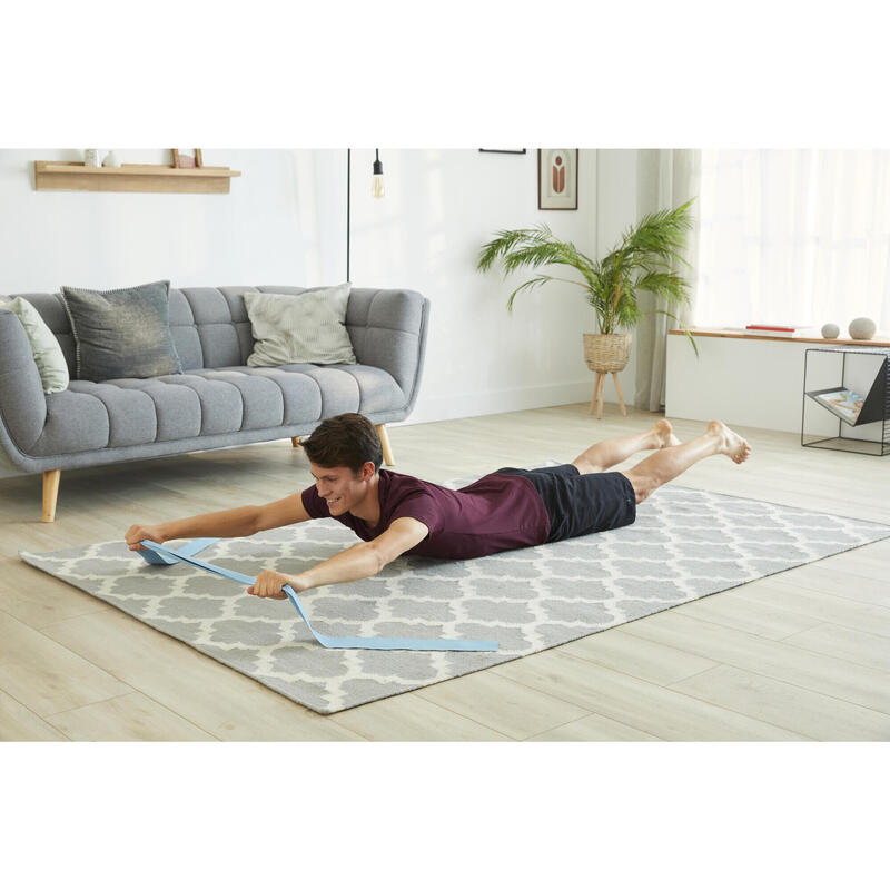 Bande élastique Pilates résistance 2 kg - bleu