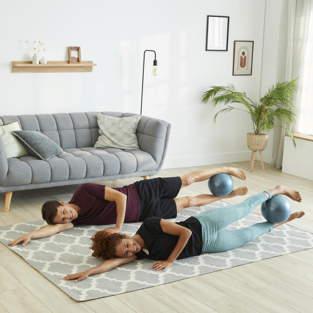 Plava meka lopta za pilates (prečnika 240 mm)
