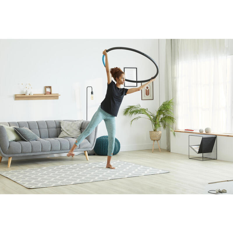 Cerceau de Fitness 1,80 kg Hula Hoop en métal lesté aérobie Hula