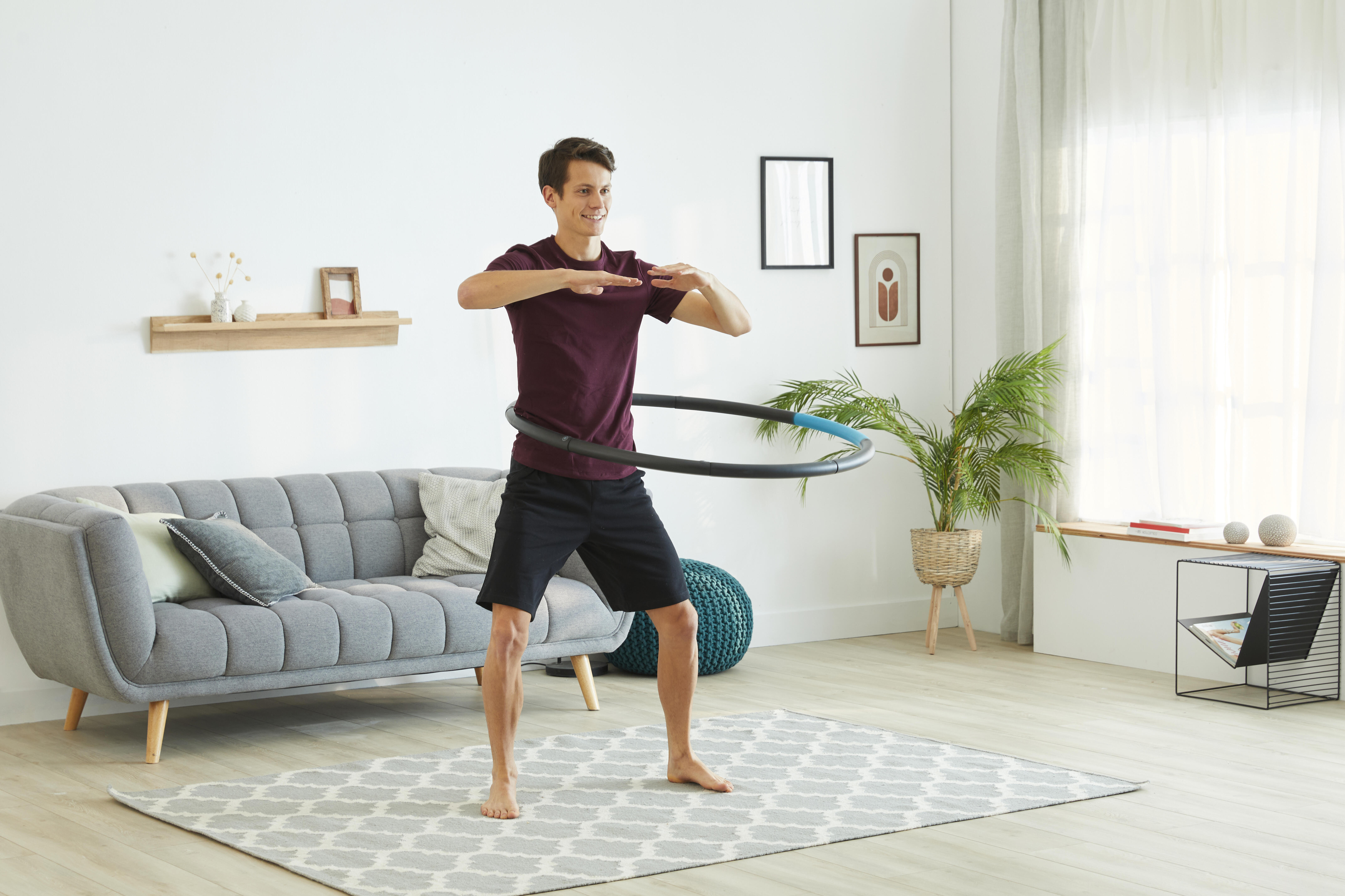 Fitness Weighted Hoop 1.4 kg Blue