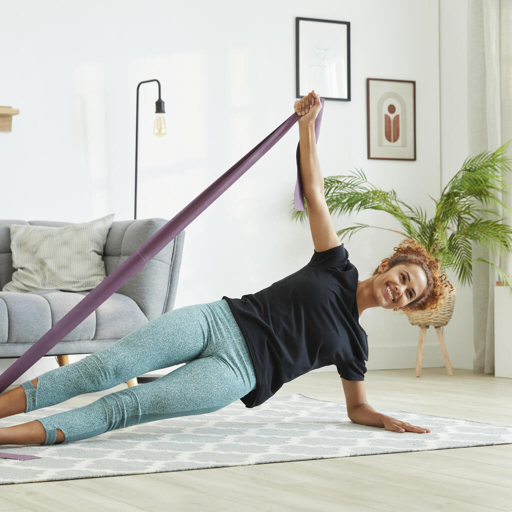 Bande élastique Pilates résistance  3 kg - Bordeaux