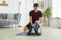 Esterilla pilates 160 cm x 58 cm x 7 mm - Tone mat Fold azul