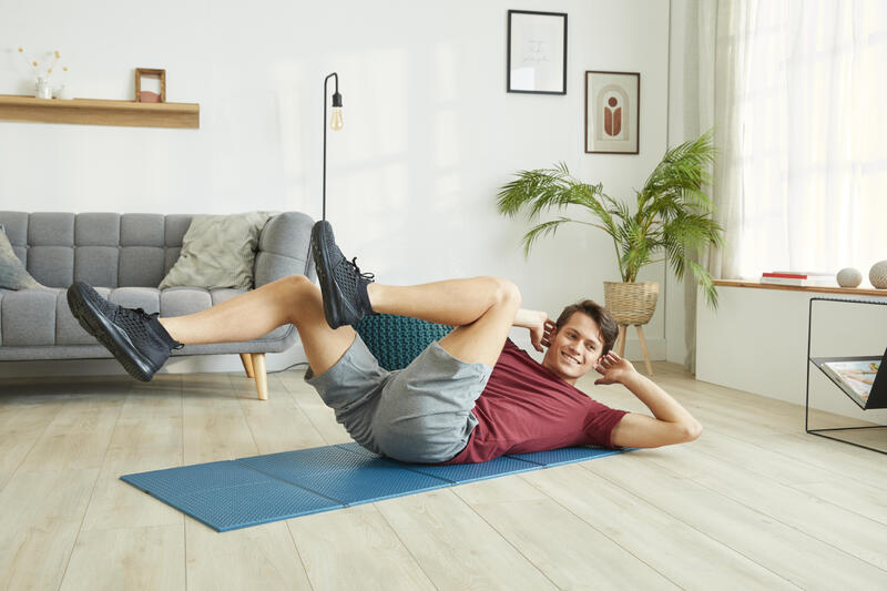 Katlanabilir Fitness Matı - S Boy - 7 mm - Mavi - Tonemat