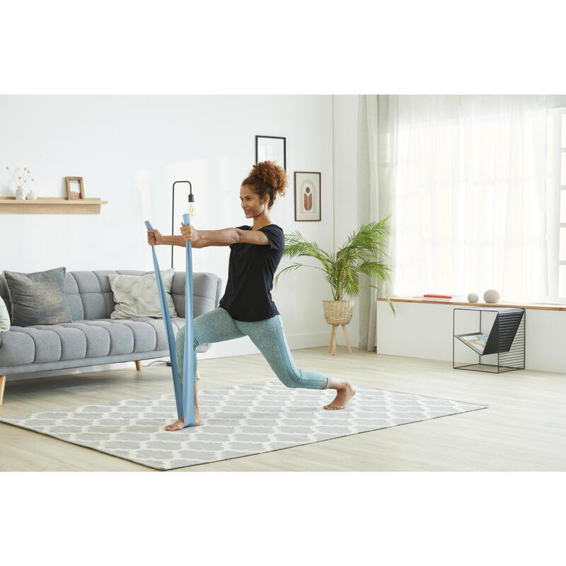 Elastik Pilates Direnç Bandı - 2 Kg - Mavi - Kolay Seviye