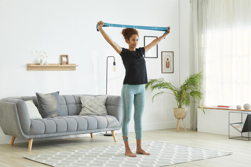 Banda Elástica de Fitness em Tecido Resistência 7 kg Azul-marinho