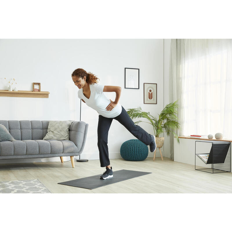 Esterilla colchoneta mat pilates confort Talla S 170x55cm 10mm Azul  petróleo - Decathlon