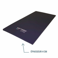 TAPIS DE GYM SARNEIGE HOUSSÉ SOLO 4 CM BLEU