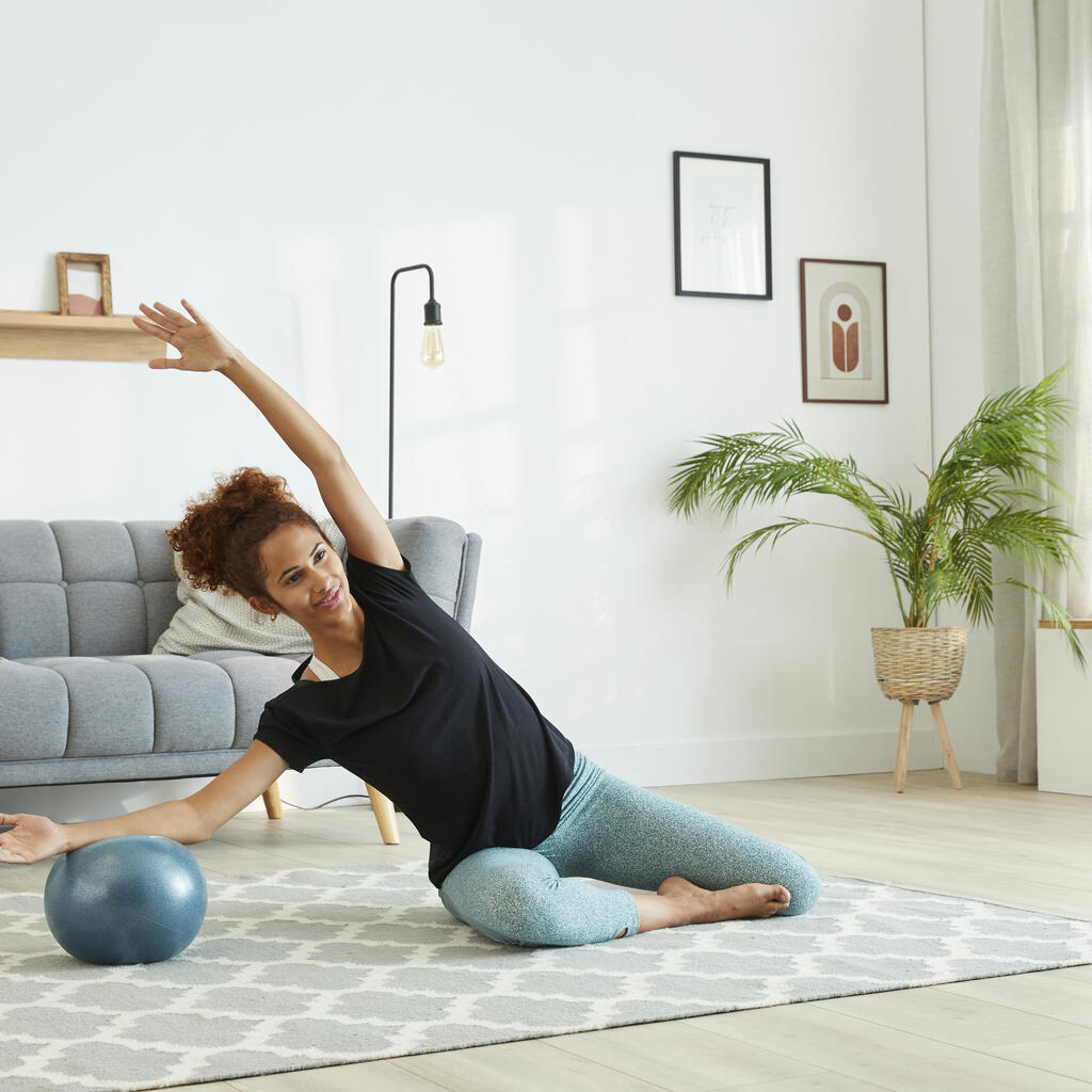 Plava meka lopta za pilates (prečnika 240 mm)
