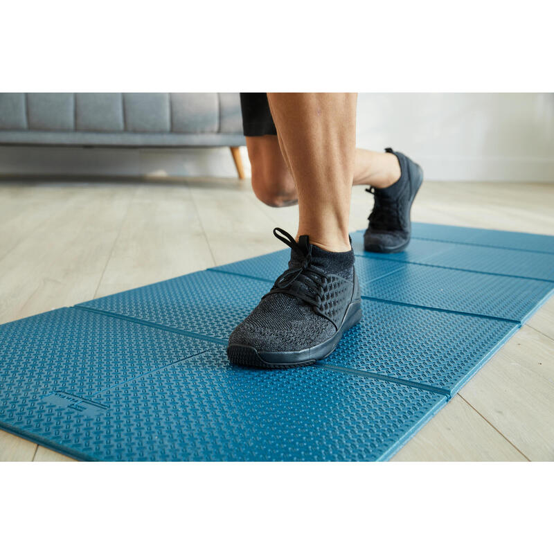 FITNESSMAT 100 OPVOUWBAAR 160 CM X 58 CM X 7 MM BLAUW