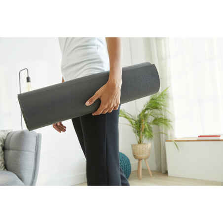 Esterilla colchoneta mat pilates 140x50cm 6,5mm Negro