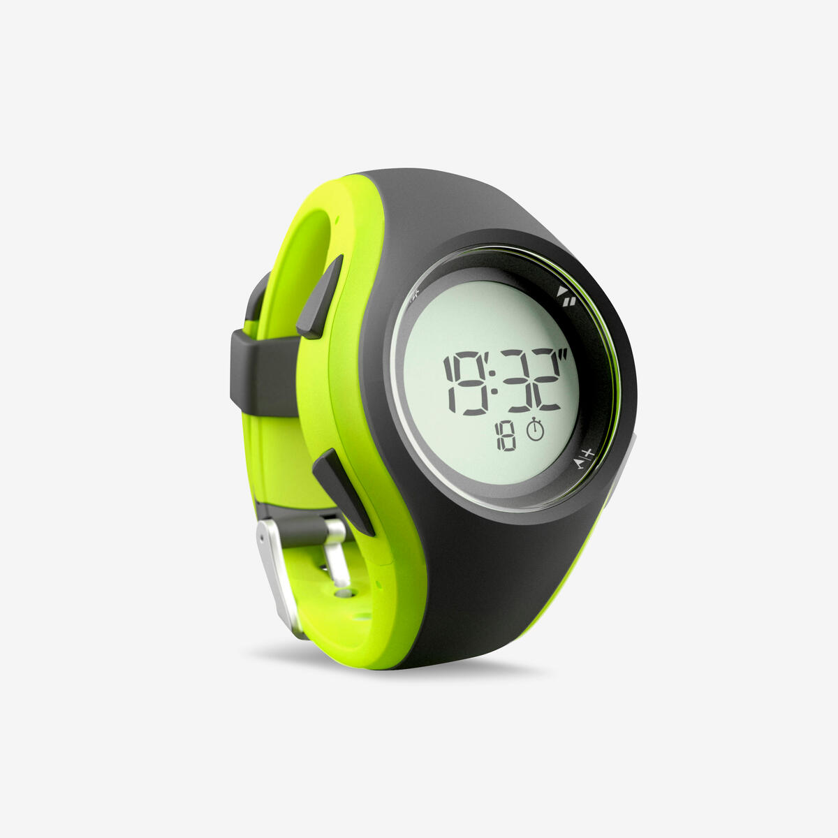 Montre chronomètre de course à pied W200 M grise jaune