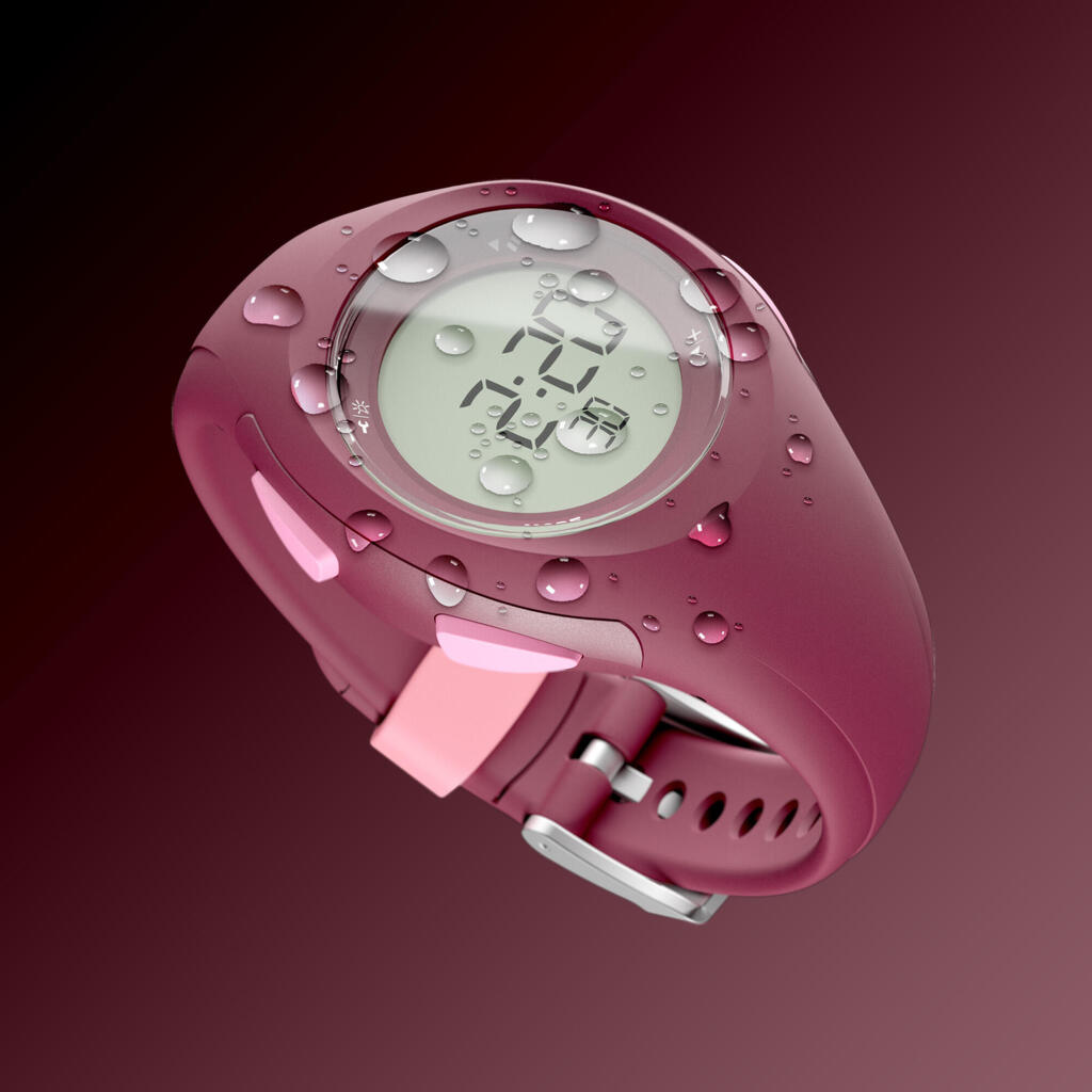 Bežecké hodinky so stopkami W200 S fialové