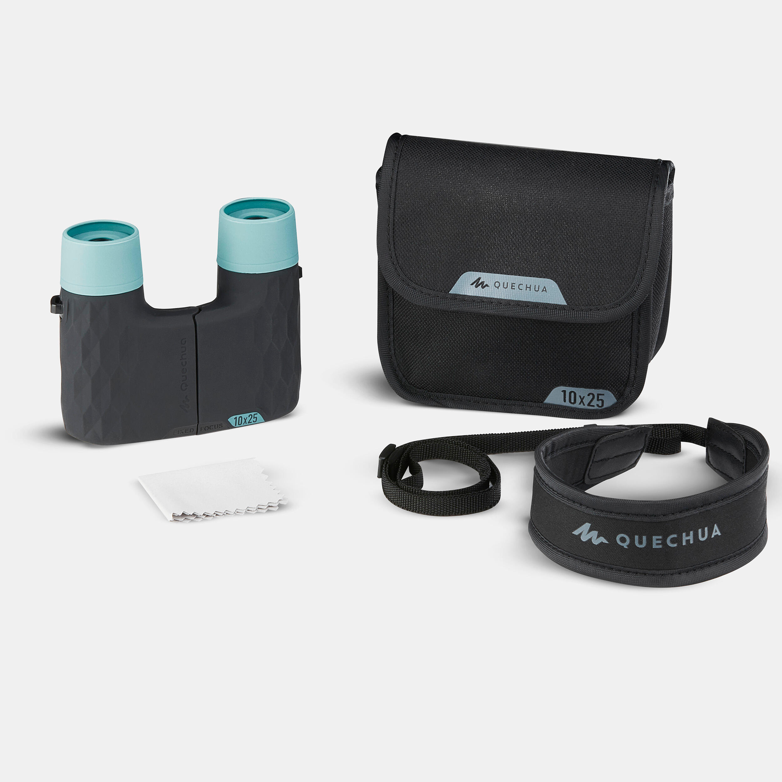 Adult's Hiking Focus-Free Binoculars MH B140 x10 Magnification - blue grey 6/8