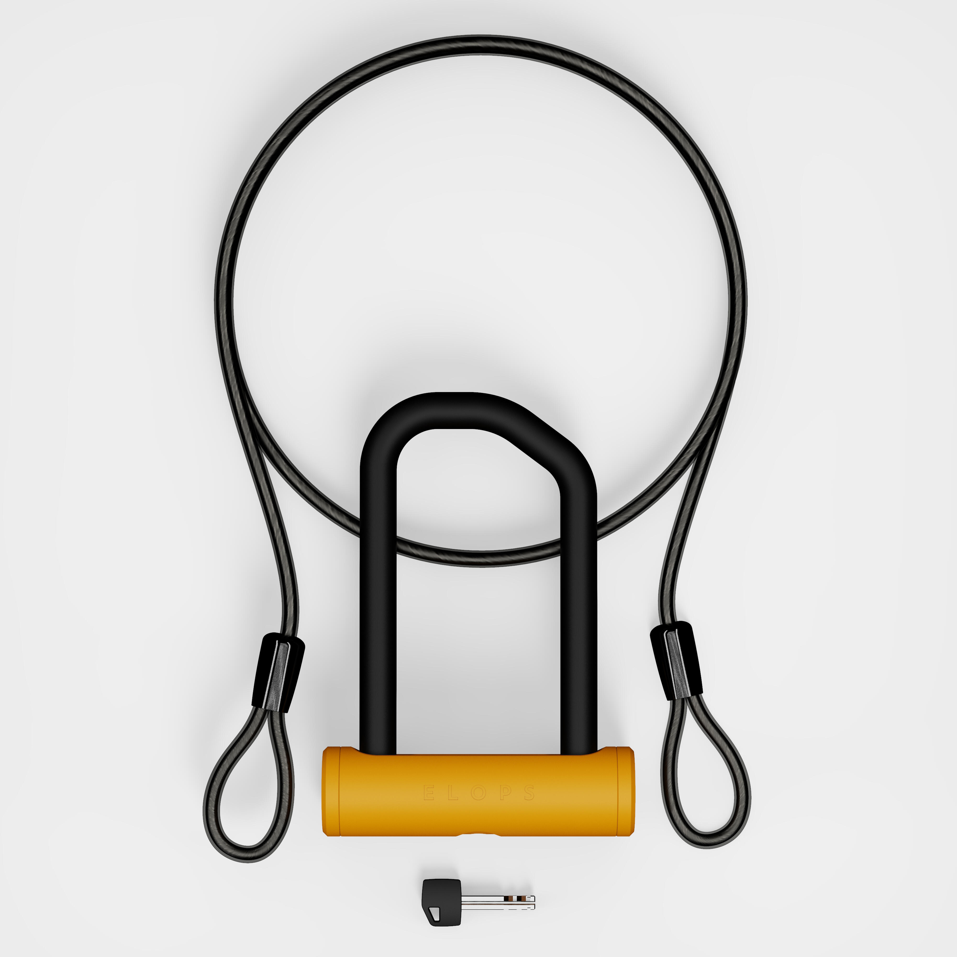 Bike U-Lock + Cable Set - ART2 920 Yellow - ELOPS