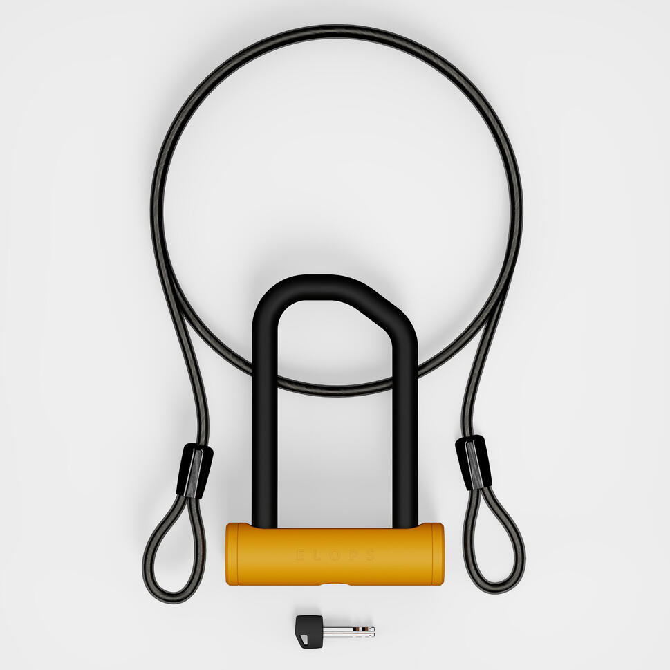 ANTIVOL VELO U 920 ART2 + CABLE ELOPS Decathlon