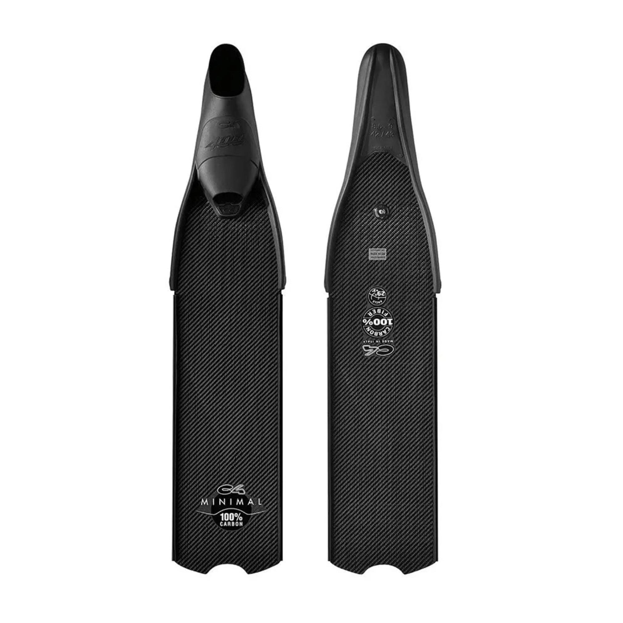 FREEDIVING AND SPEARFISHING FINS C4 CARBON MINIMAL 100% CARBON 4/6