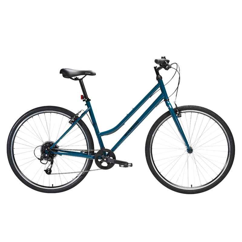 Hibridinis dviratis „RS 120“ žemu rėmu, mėlynas