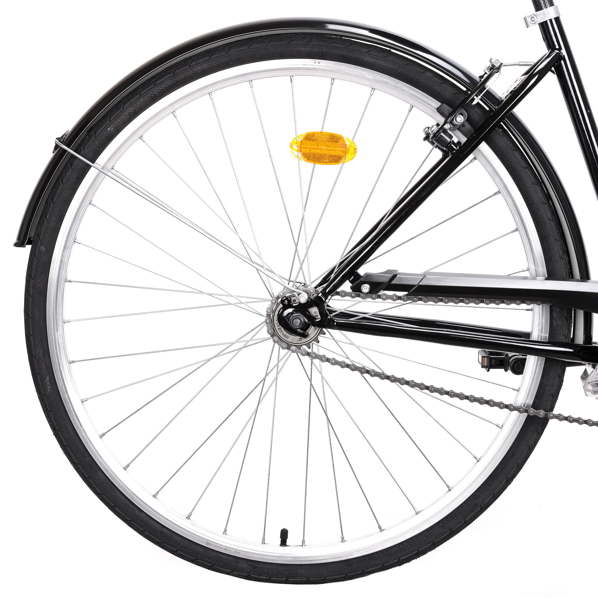 bici da città WEG telaio basso 28" nera monovelocità. 4/7