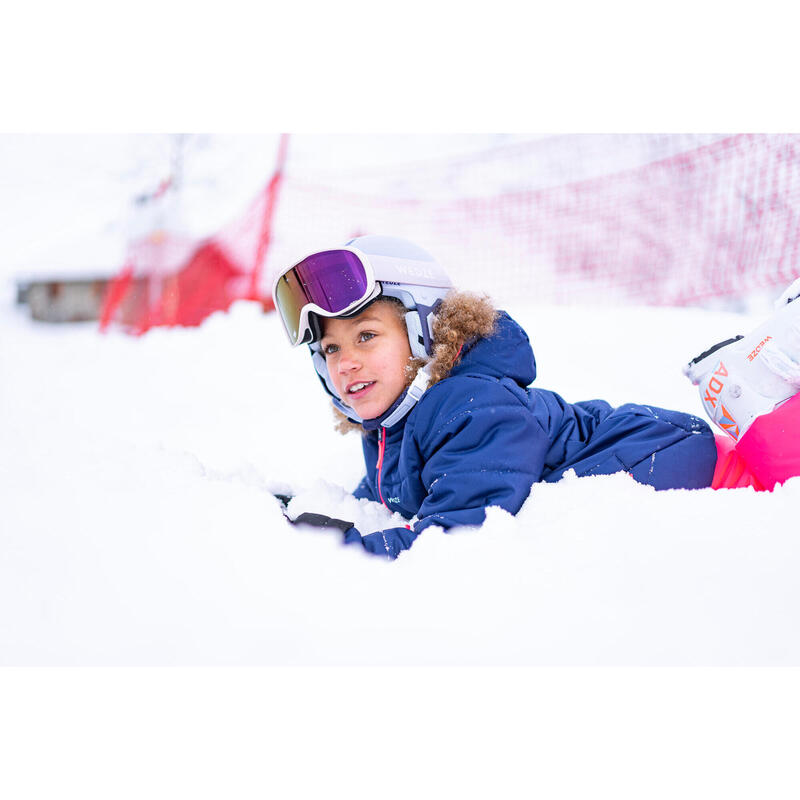 Skijacke Kinder sehr warm wasserdicht - 100 marineblau 