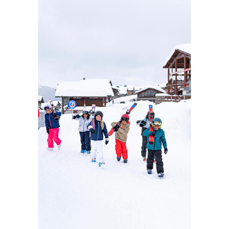 Doudoune de ski enfant très chaude et imperméable 180 WARM - verte