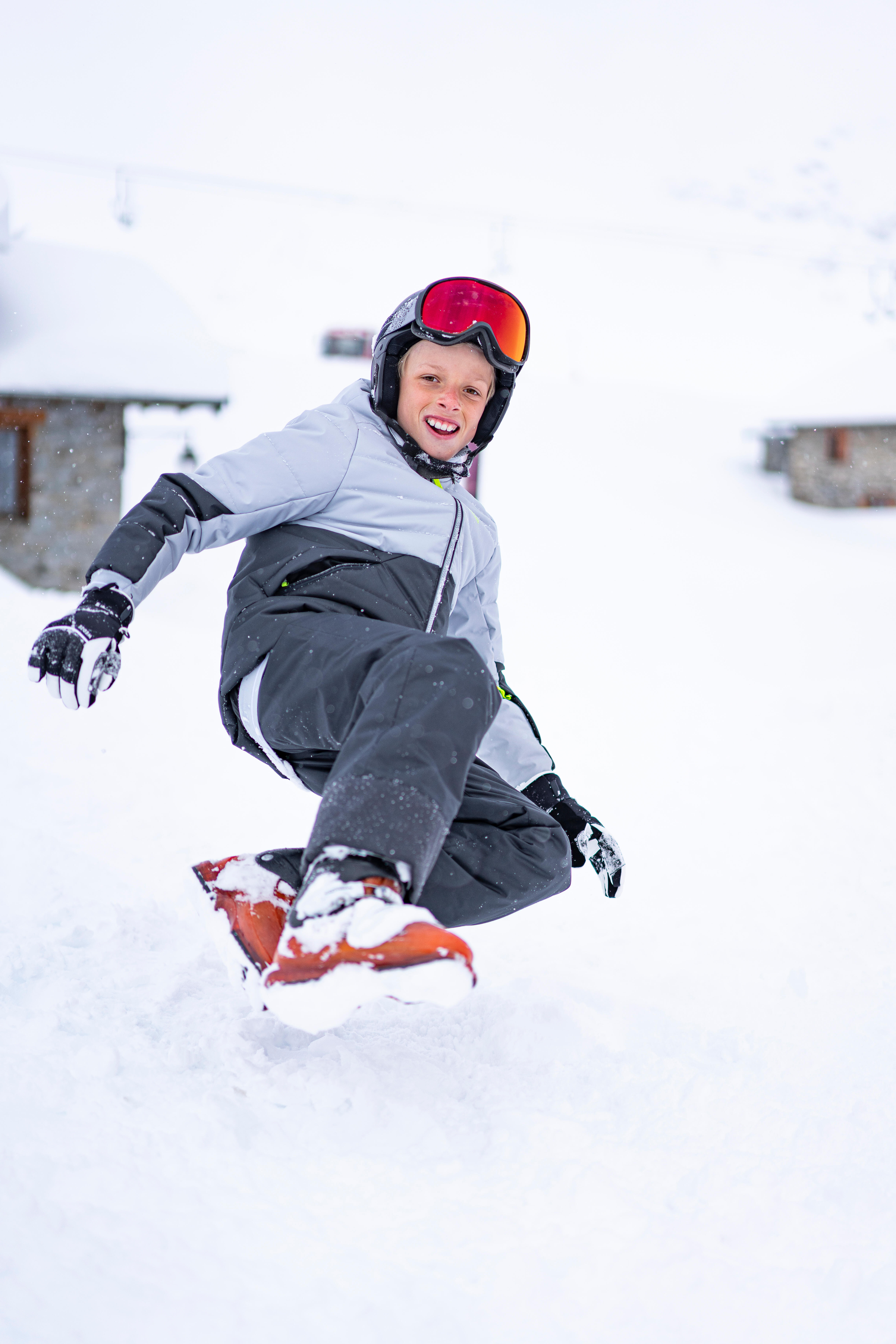 Kids’ Warm Padded Ski Jacket, 100 Age 6–14 - WEDZE
