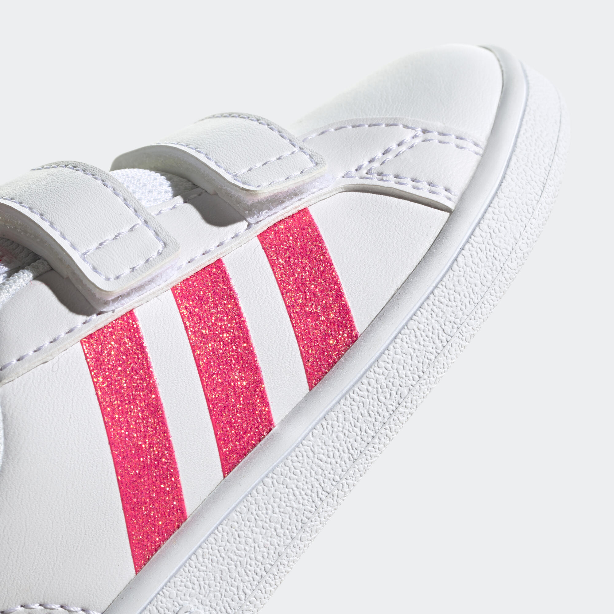Scarpe da ginnastica baby Adidas GRAND COURT bianco-rosa ADIDAS | DECATHLON