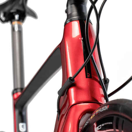 Plento dviračio diskas „EDR CF Ultegra“, raudonas