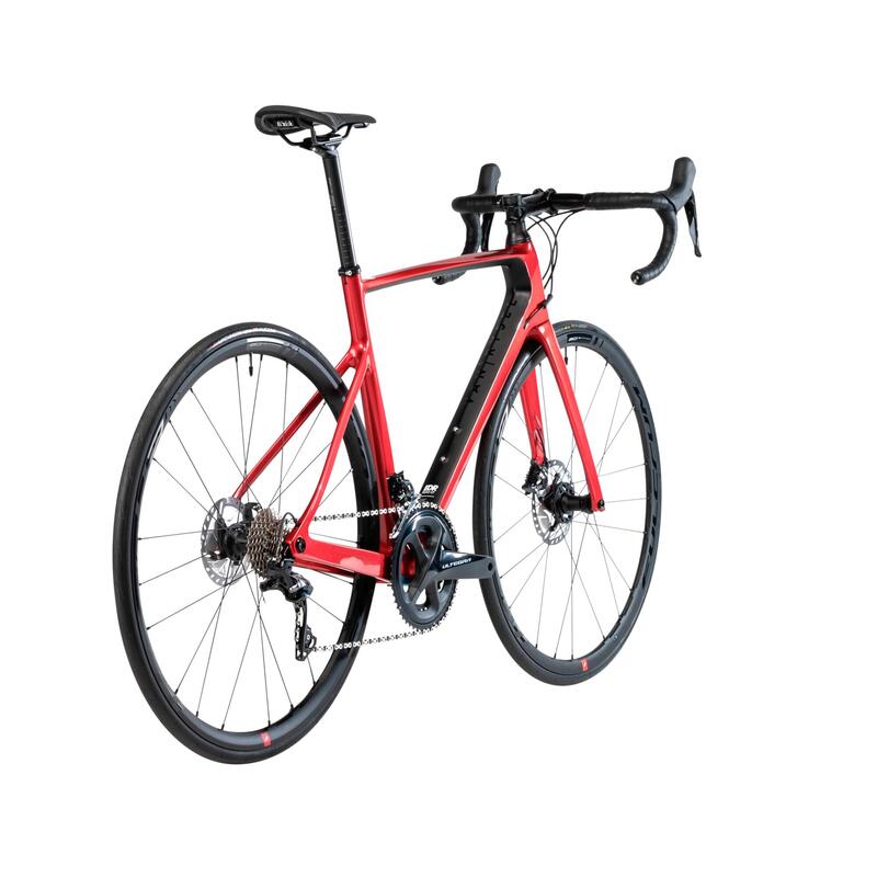 RACEFIETS EDR CF ULTEGRA SCHIJFREMMEN rood