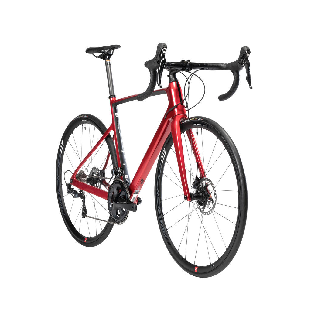 Cestovni bicikl EDR CF ULTEGRA Disc crveni